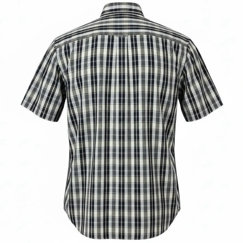 VTG‎ Polo Ralph Lauren Classic Fit S/S Button Down Shirt Blue Plaid Men's Sz XL - Picture 2 of 8